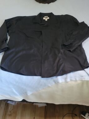Men's Black Button-Up Jacket - Unbranded